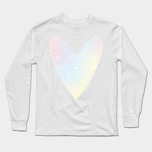 Pastel Heart Long Sleeve T-Shirt